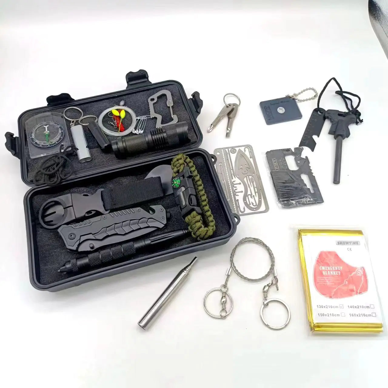 Outdoor SOS Survival Kit – 14-in-1 Emergency Tools for Adventurers