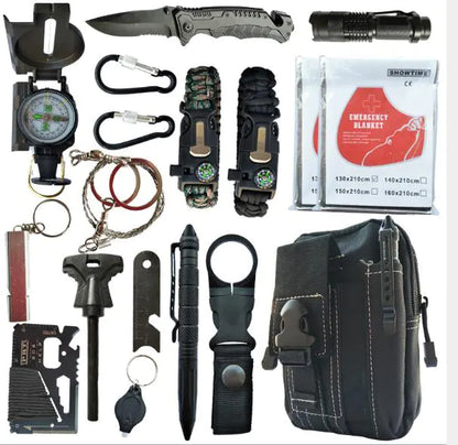 Outdoor SOS Survival Kit – 14-in-1 Emergency Tools for Adventurers